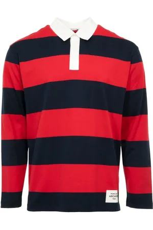 Moncler Striped long-sleeved polo shirt