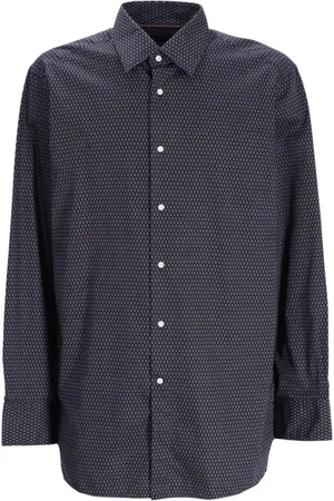 HUGO BOSS Geometric-pattern shirt