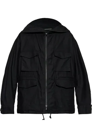 YOHJI YAMAMOTO Zip-up hooded jacket