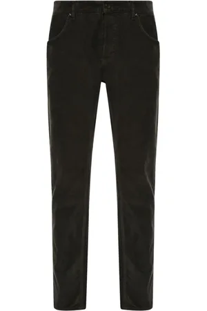 PT Torino Logo-patch corduroy trousers