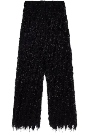 Stella McCartney Low-rise glitter trousers
