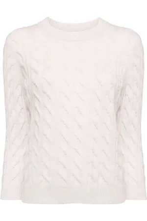 N.PEAL Emilia Cable cashmere jumper