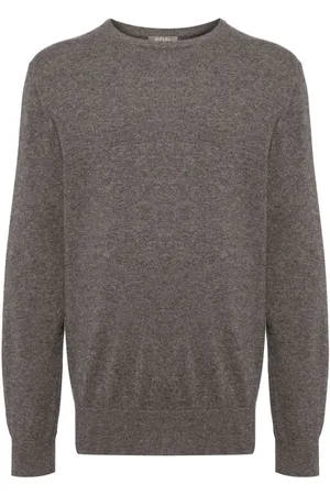 N.PEAL Oxford round-neck jumper