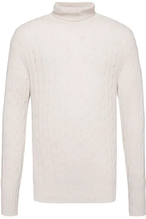 N.PEAL Berwick Cable Roll Neck jumper
