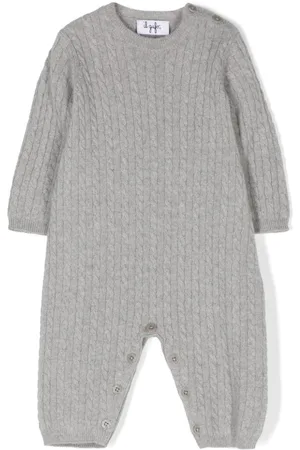 Il gufo Cable-knit romper