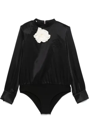 Balmain Floral-appliqué bodysuit