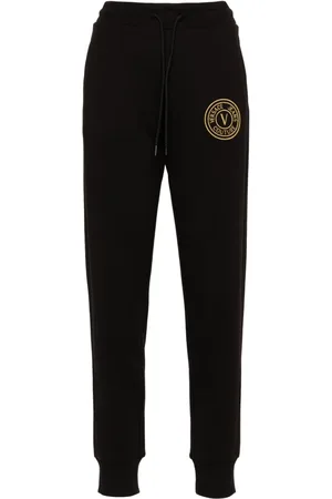 VERSACE Embroidered-logo track pants