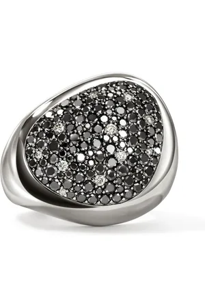 John Hardy Sterling Pebble diamond ring
