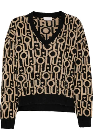 Liu Jo Logo-jacquard sweater