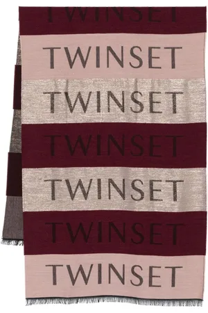 Twin-Set Logo-jacquard scarf