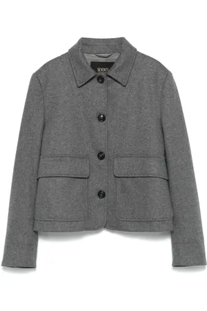SEVENTY BY SERGIO TEGON Mélange-effect jacket