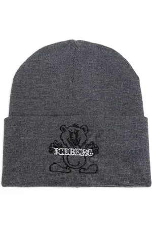 Iceberg Logo-embroidered wool beanie