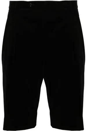Gucci Pleat-detail velvet shorts