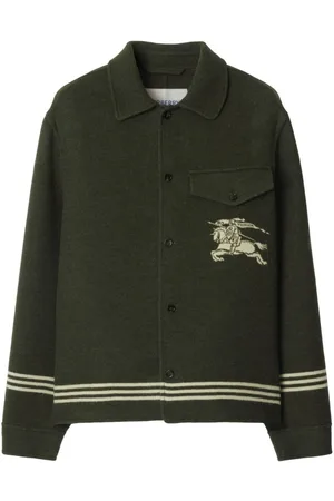 Burberry Stripe detail overshirt jacket