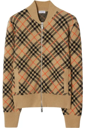 Burberry Cashmere checkered cardigan