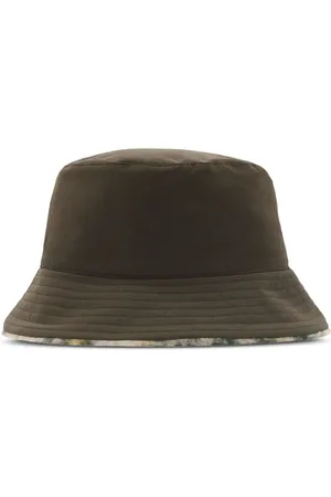 Burberry Reversible Check Fleece bucket hat