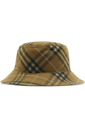 Burberry Checkered cotton bucket hat