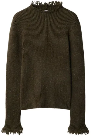 Burberry Frayed wool jumper