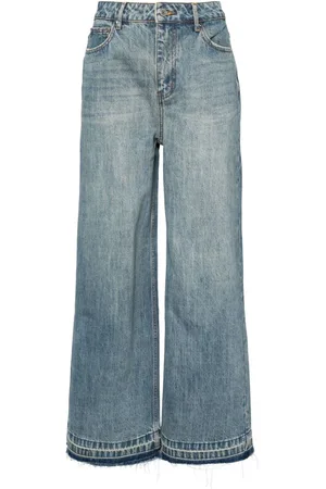 B+AB Fringed relaxed jeans