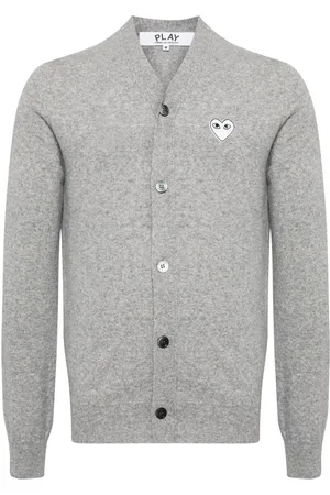 Comme des Garçons Heart-motif wool cardigan