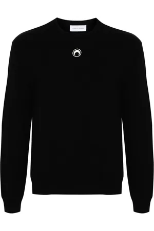 Marine Serre Crescent Moon embroidered sweater