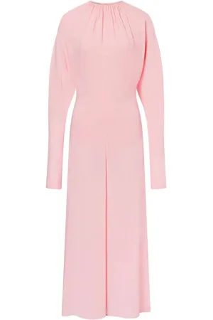 Serafini Gathered long-sleeve dress