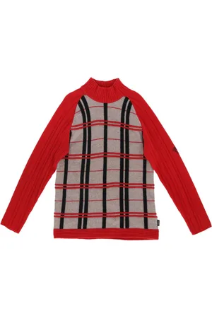 VERSACE 2000s checked jumper