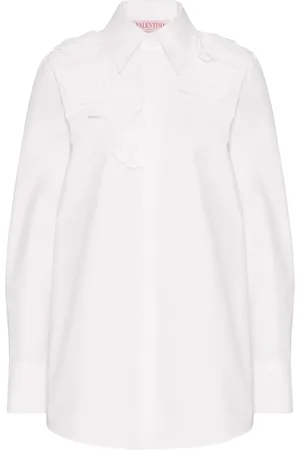 VALENTINO GARAVANI Floral-appliqué shirt