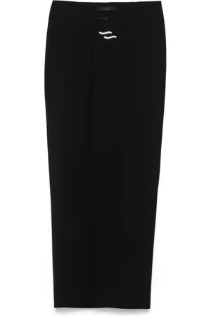 SSHEENA Wrap-design maxi skirt