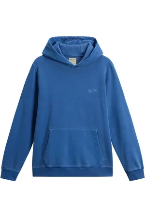 Woolrich Logo-embroidered cotton hoodie
