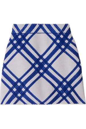 Burberry Checked wool skirt