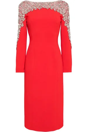 Jenny Packham Solstice crystal-embellishment midi dress