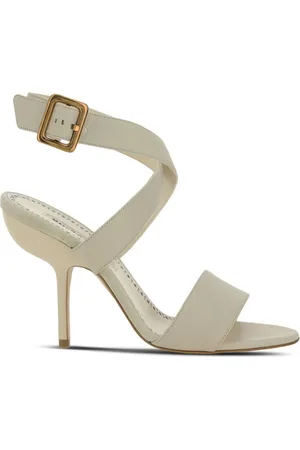 Manolo Blahnik 105mm Helua leather sandals