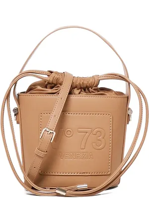 V°73 Logo-embossed bucket bag