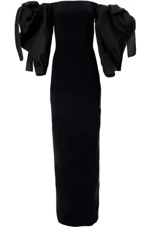 Carolina Herrera Bow-sleeve off-shoulder dress