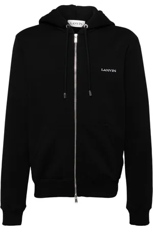 Lanvin Archives print zipped hoodie