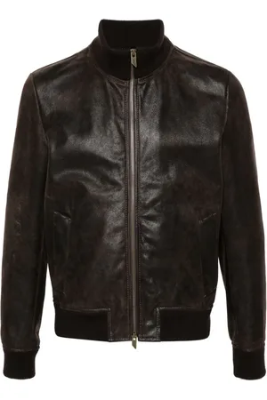 SALVATORE SANTORO Suede bomber jacket