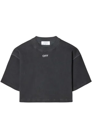 OFF-WHITE Logo-embroidered T-shirt