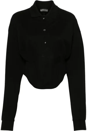 MUGLER Corseted polo shirt