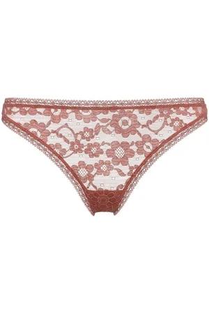 ERES Prairie lace tanga briefs