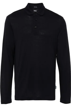 HUGO BOSS Fine-knit polo shirt