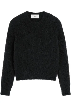 Ami Alpaca-mohair blend brushed sweater