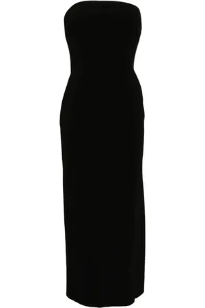 Cynthia Rowley Strapless Satin Maxi Dress