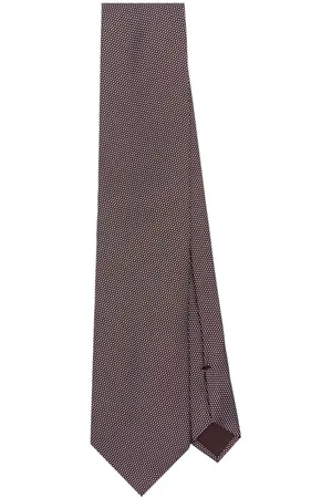 Tom Ford Polka dot-embroidery tie