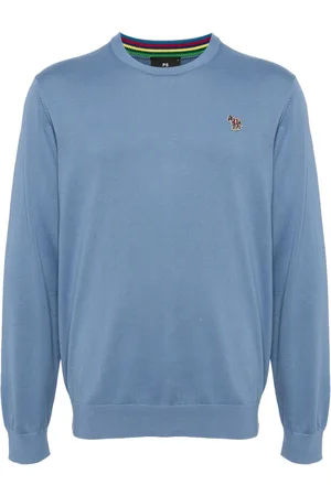Paul Smith Zebra-embroidered organic cotton jumper