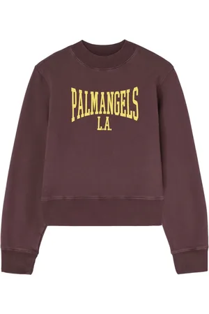 Palm Angels Logo-print cotton sweatshirt