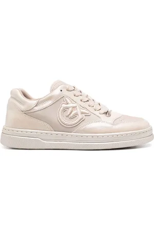 Pinko Laminated suede sneakers