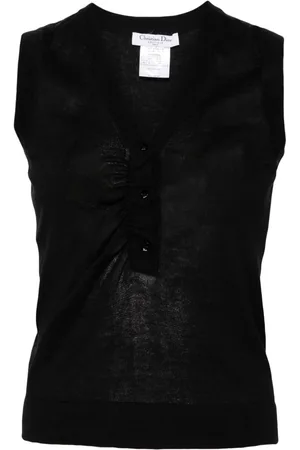 Dior 2006 Sleeveless cotton Vest Top