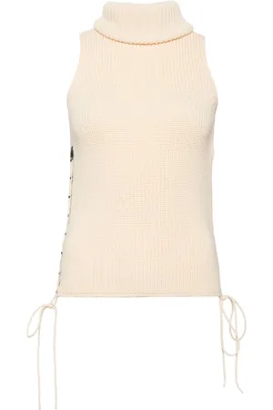Gucci 1990-2000s Sleeveless wool Sweater Top