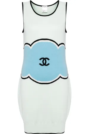 CHANEL 2009 sleeveless knitted dress